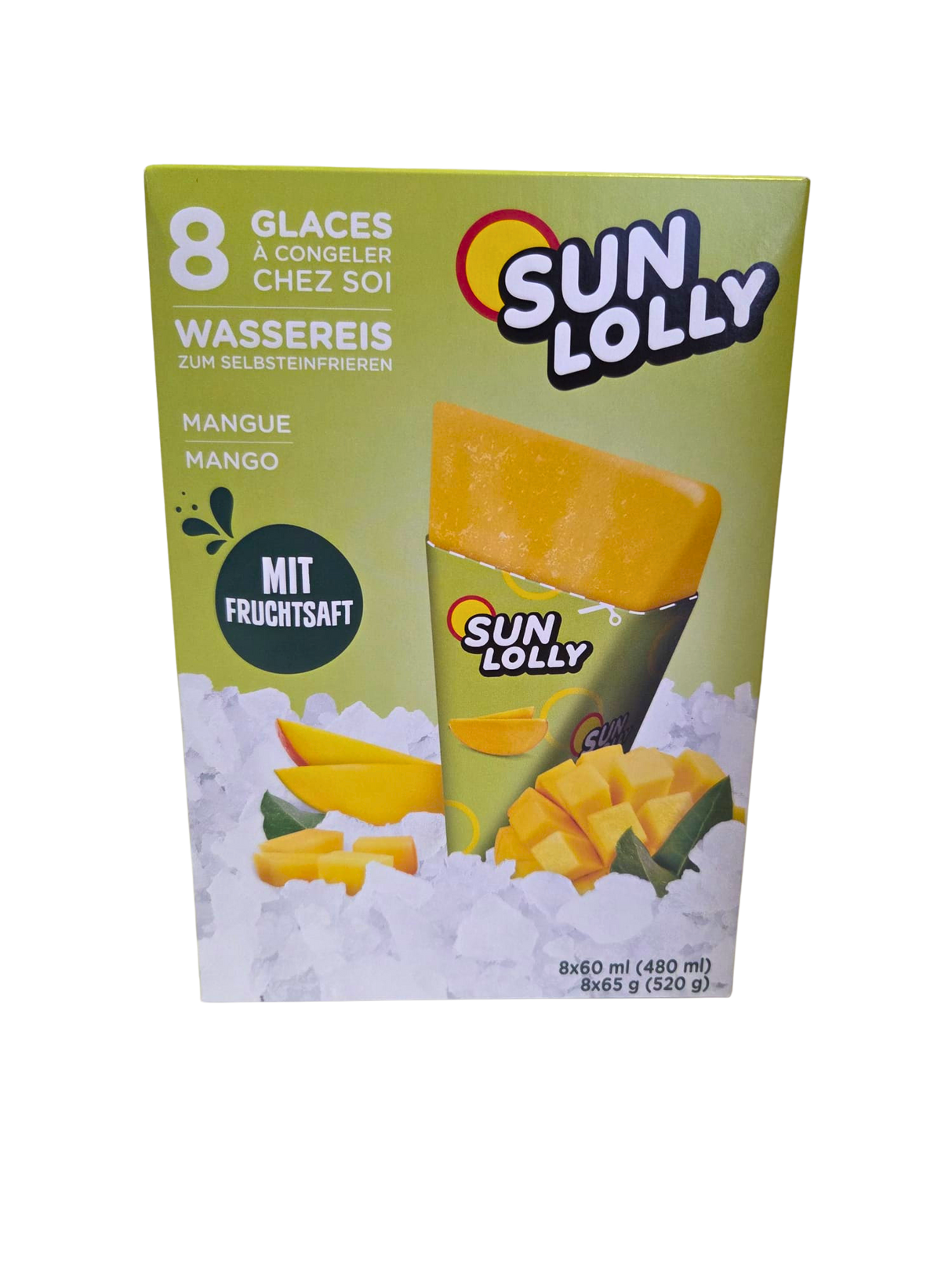 Sun Lolly Wassereis Mango 8 x 60 ml
