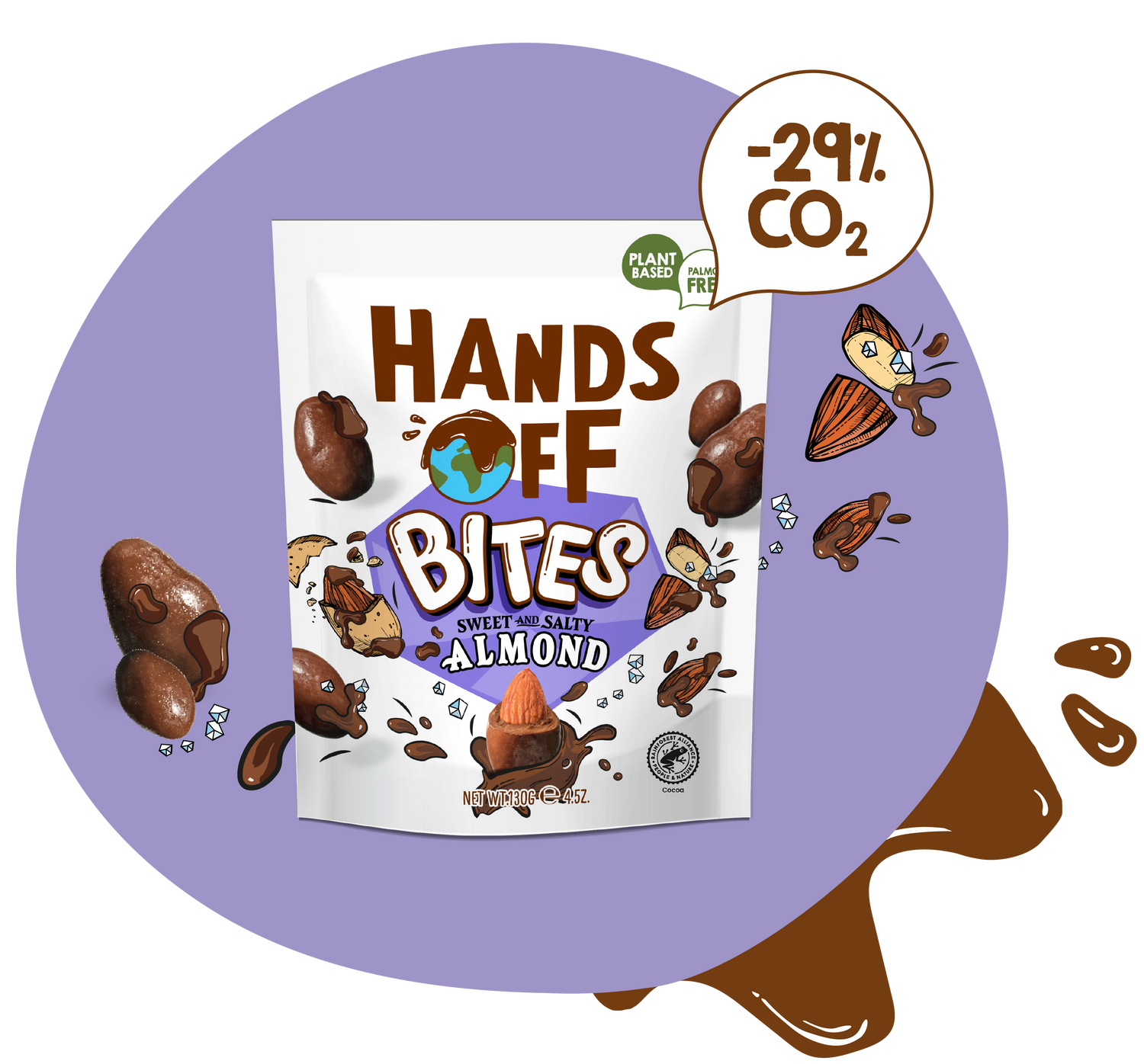 Hands Off Bites Almond 130g