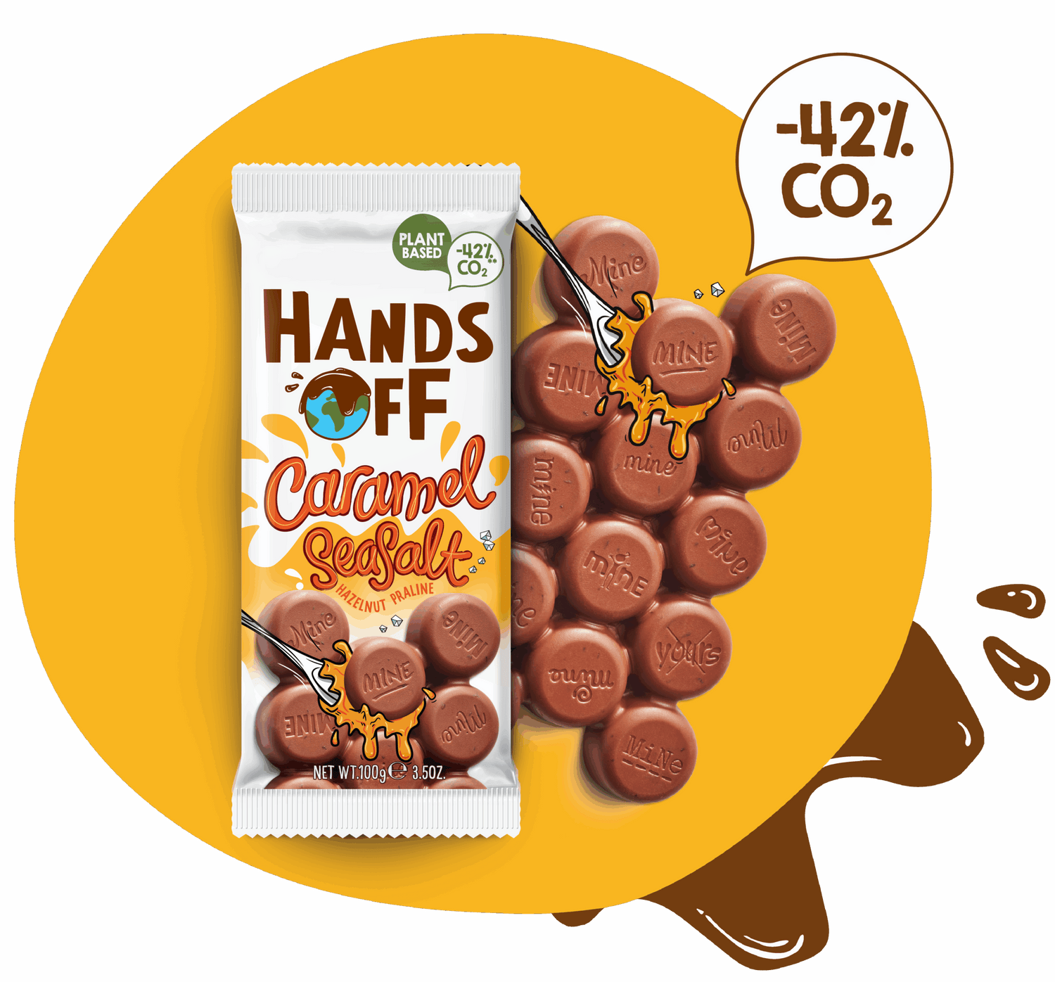 Hands Off Caramel Seasalt 100g