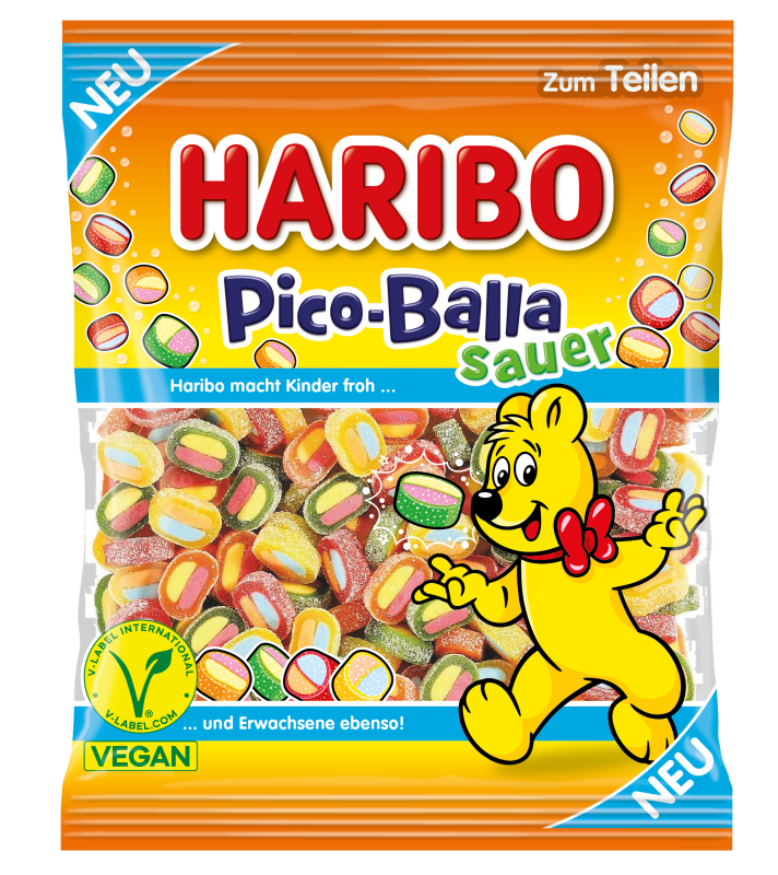 Haribo Pico Balla Sauer Vegan 160g