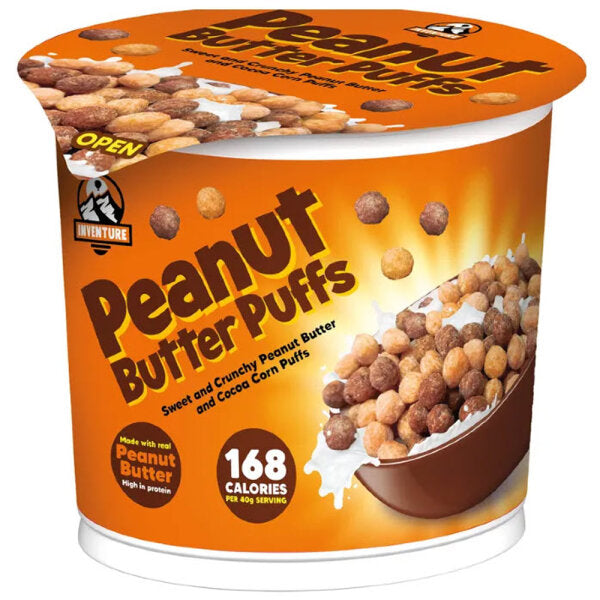 Inventure Peanut Butter Puffs Cup 40g - MHD 17.10.2025