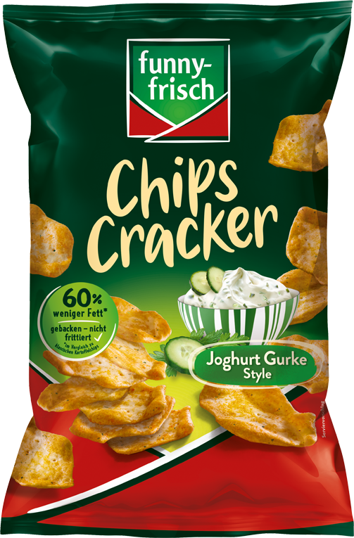 funny-frisch Chips Cracker Joghurt Gurke Style 90g