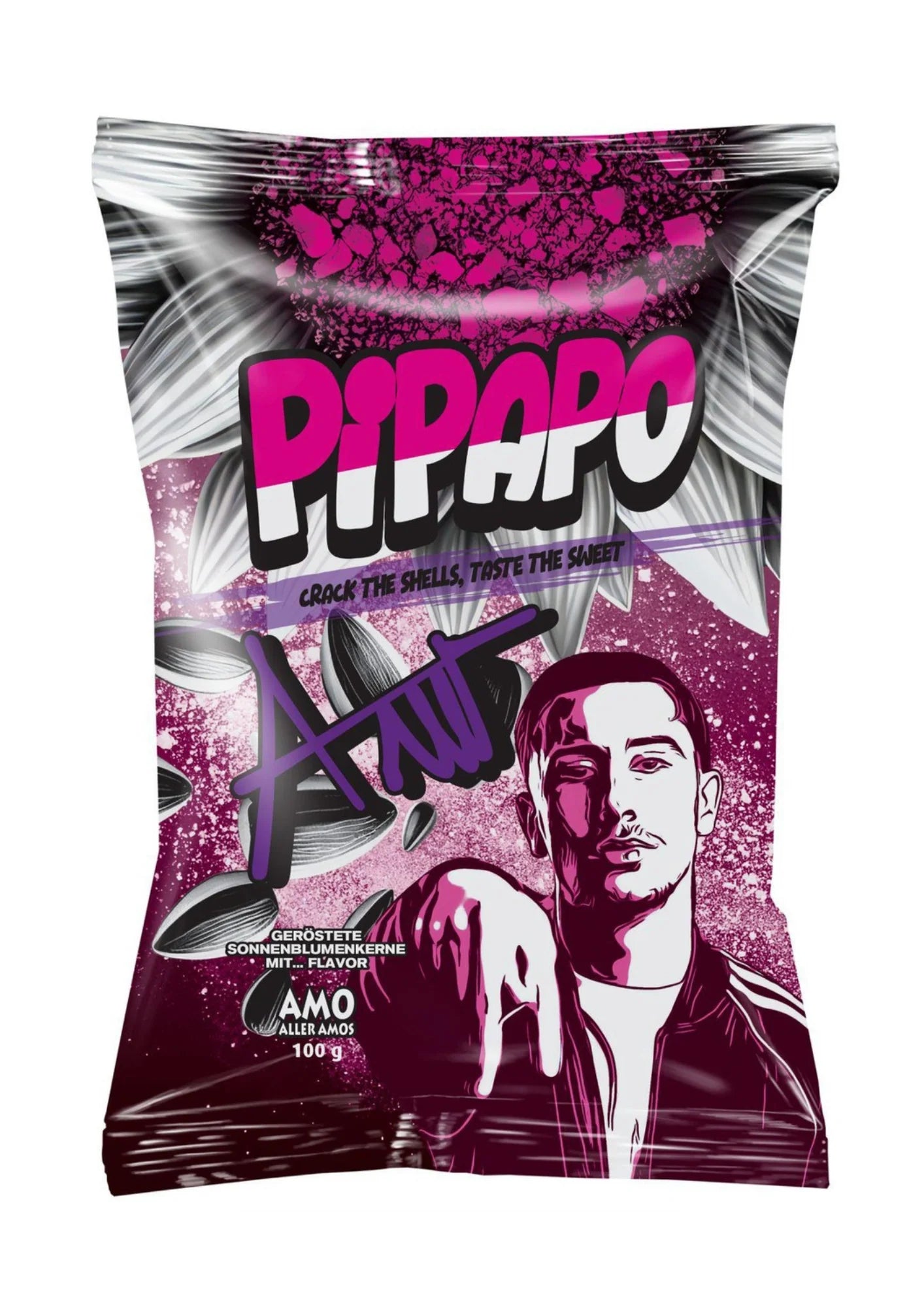 PIPAPO Amo geröstete Sonnenblumenkerne Sweet Popcorn 100g