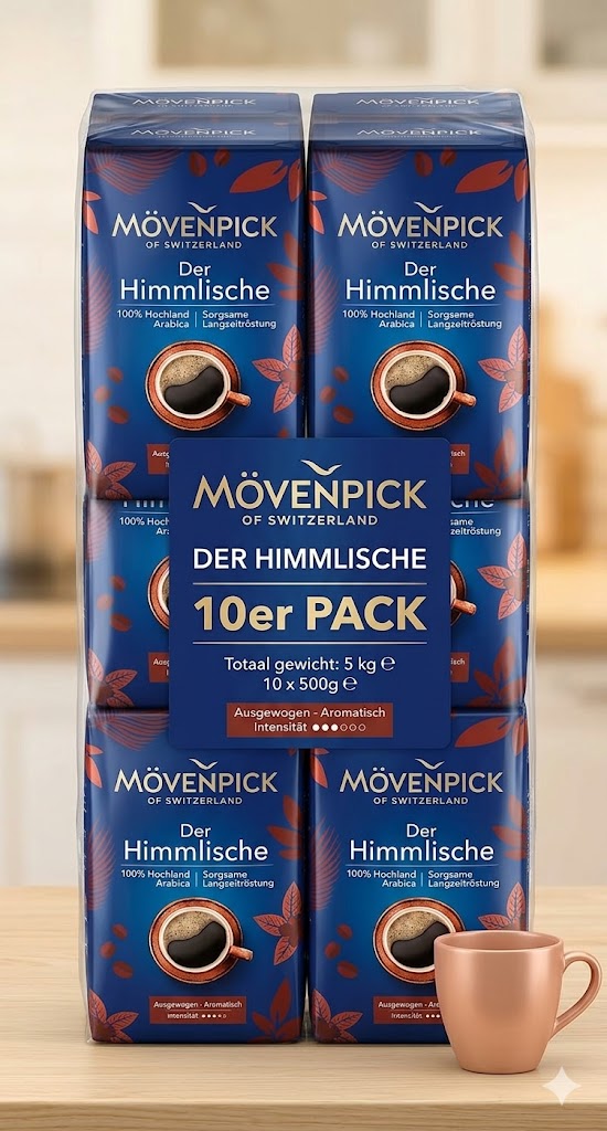 Mövenpick Kaffee der Himmlische, gemahlen 500g