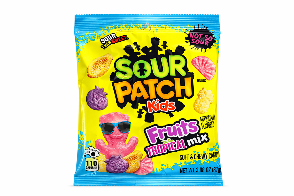 Sour Patch Kids Fruits Tropical Mix 87g