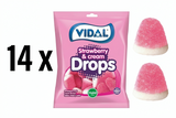 Vidal HALAL Erdbeere & Cream Drops 90g