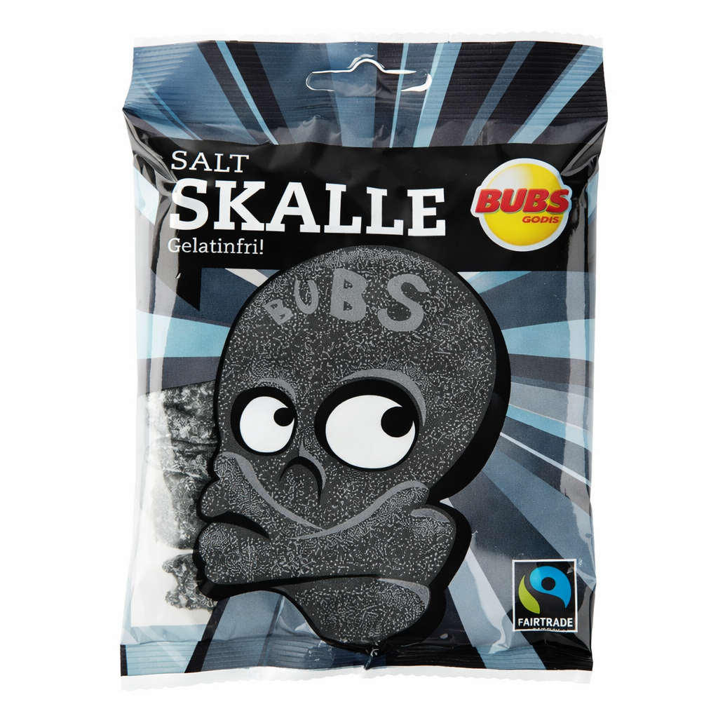 Bubs Skull Salty Licorice / salziges Lakritz 90g
