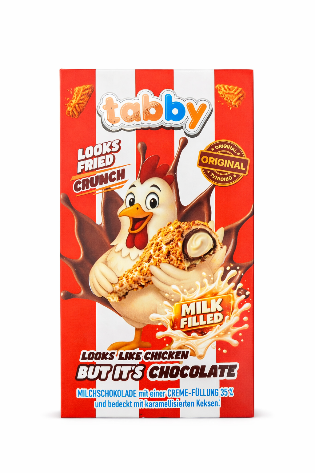 Tabby Chicken Chocolate Milk Filled 50g