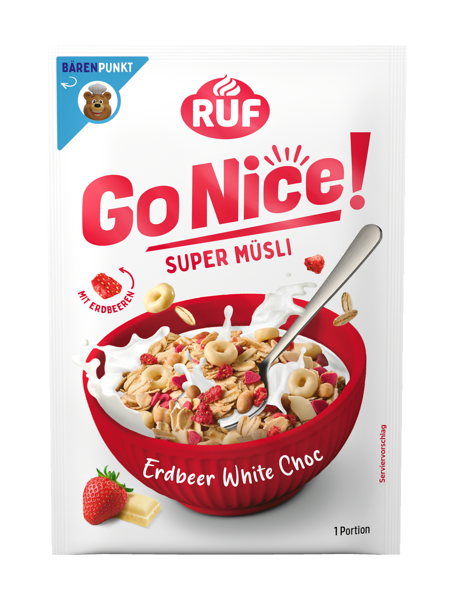 RUF GoNice! Erdbeer White Choco 50g