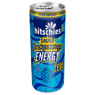 Hitschies Saure Drachenzungen Energy Zero Blau 250ml