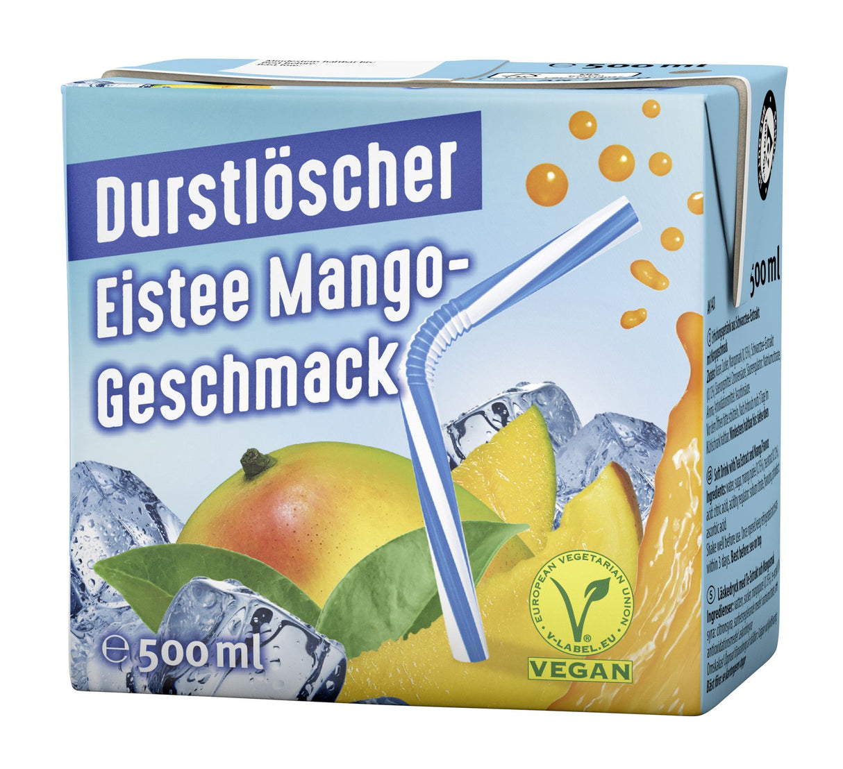 Durstlöscher Eistee Mango 500ml - MHD 15.12.2025