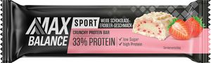 Max Balance Proteinriegel weiße Schokolade mit Erdbeere 45g
