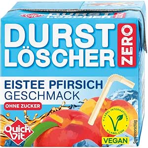 QuickVit Durstlöscher Eistee Pfirsich Zero 500ml