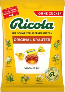 Ricola  Kräuterbonbon Original ohne Zucker 75g