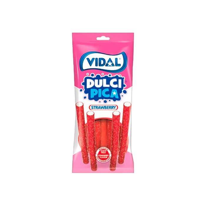 Vidal HALAL saure Erdbeere Stifte 90g
