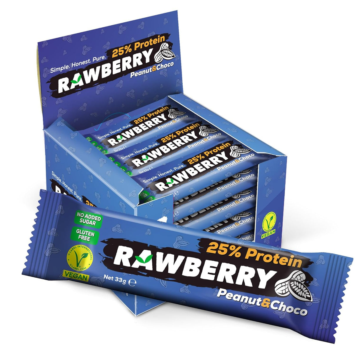 RAWBERRY Erdnuss & Schoko 33g Fruchtriegel