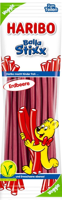 Haribo Balla Stixx Erdbeere Veggie 200g