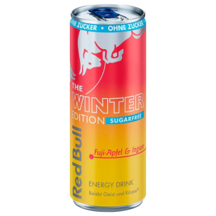 Red Bull Winter Edition Fuji-Apfel Ingwer Energy Drink Zuckerfrei 250ml