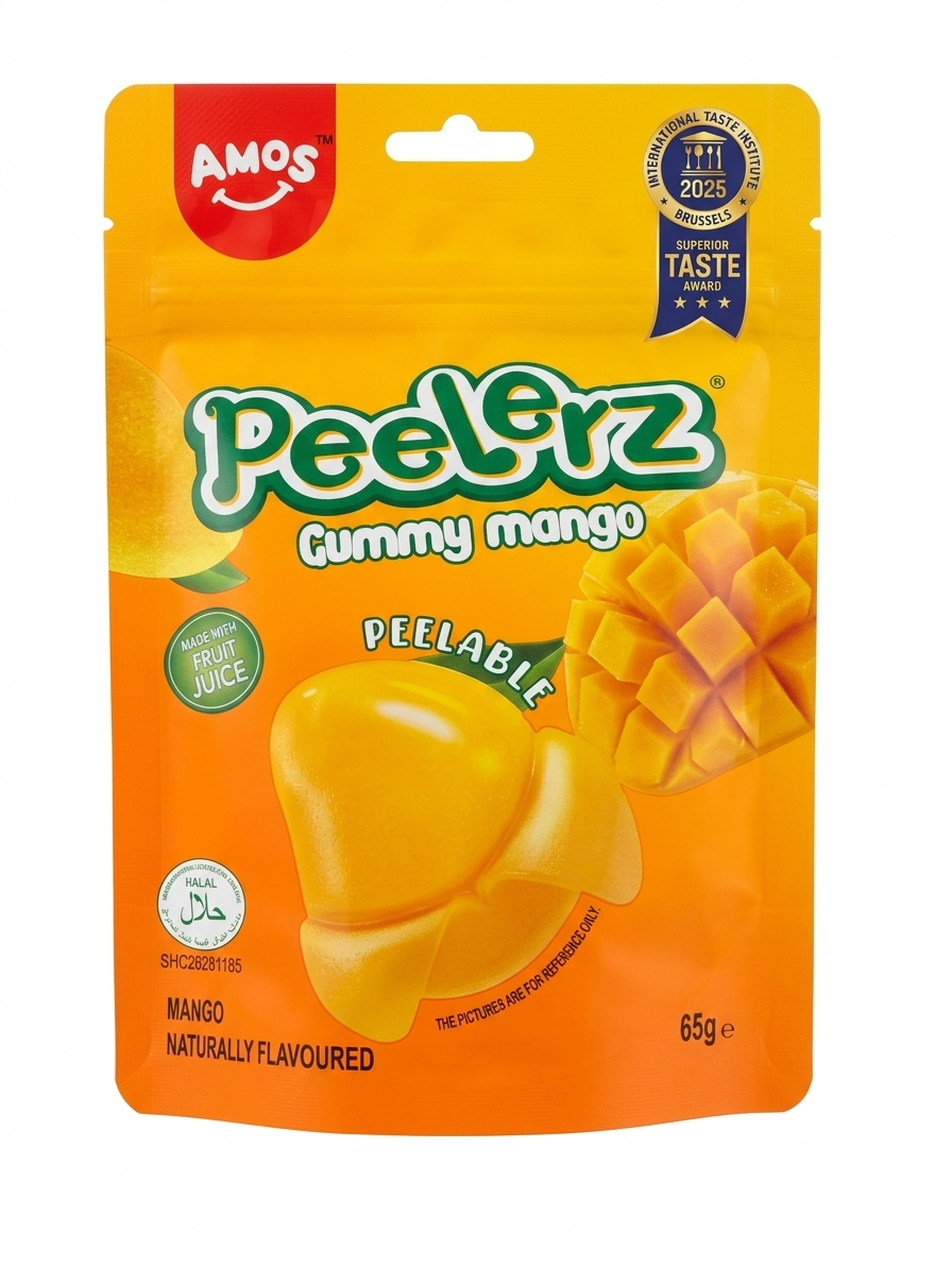 Amos Peelerz Gummy Mango HALAL 65g