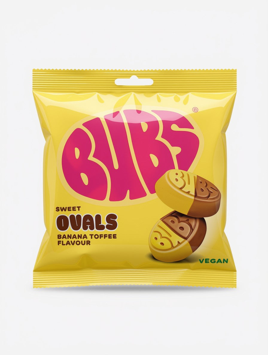 Bubs Sweet Ovals Banana Toffee 155g