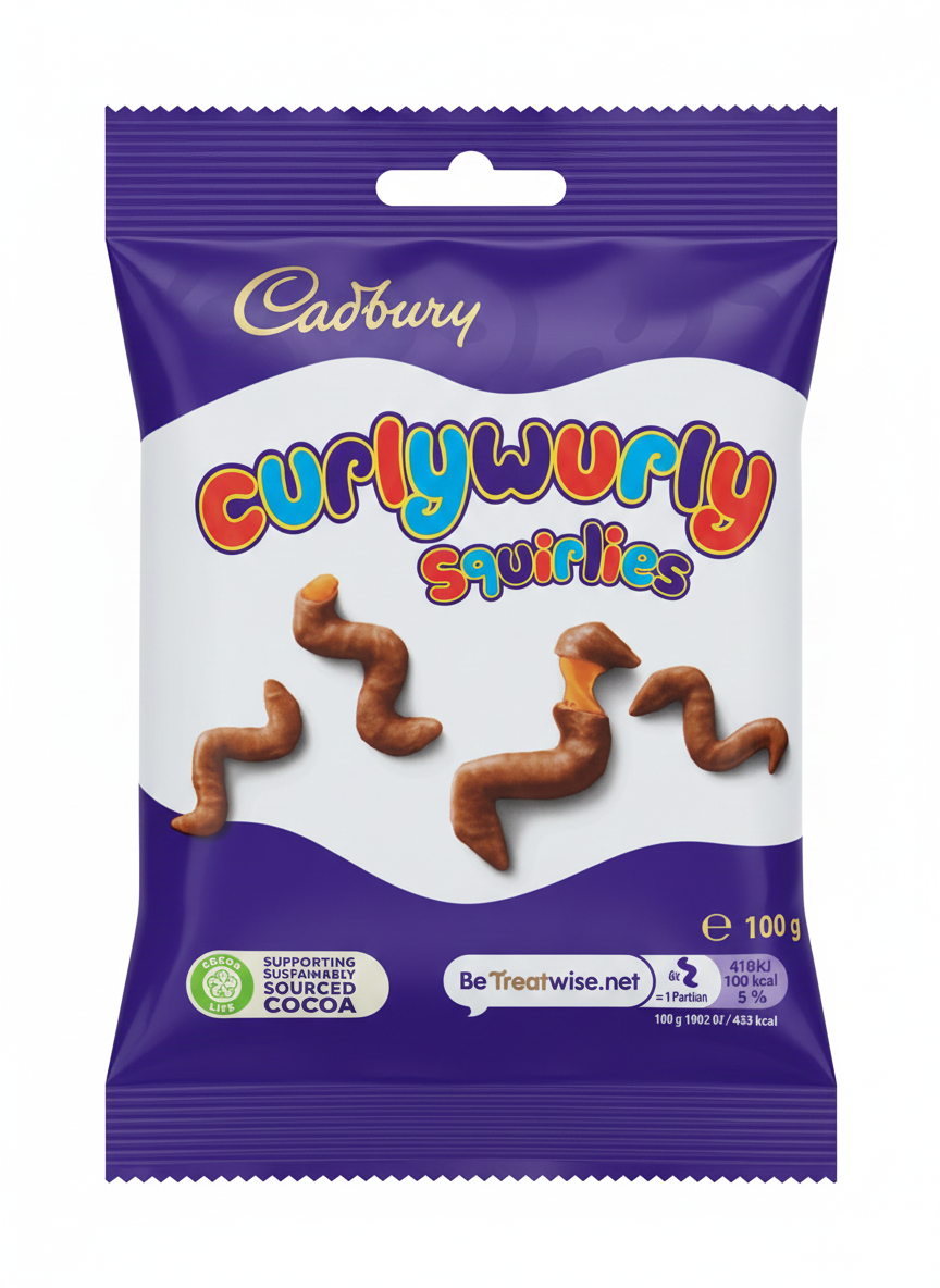 Cadbury Curly Wurly Squirlies 100g