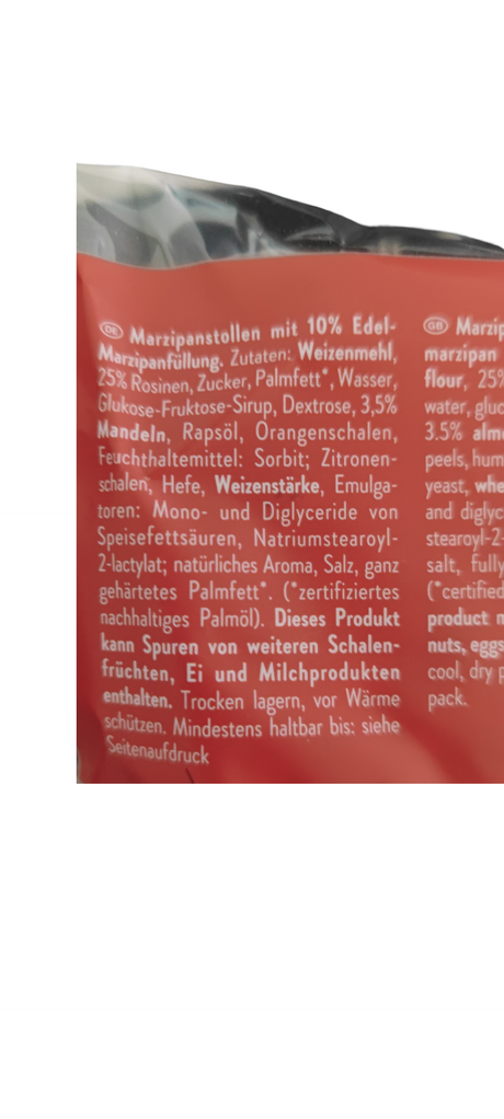 KuchenMeister Stollen Marzipan 1 kg