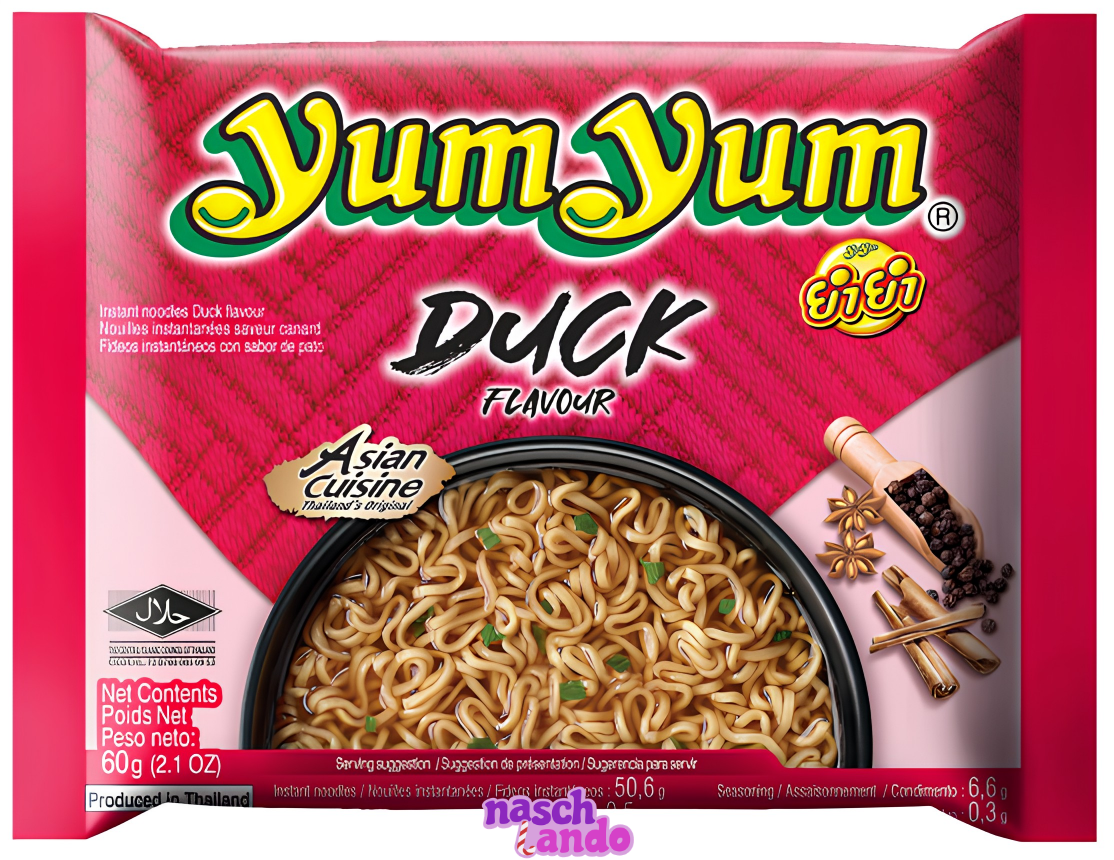 Yum Yum Instant-Nudel-Suppe Duck, Ente, 60g