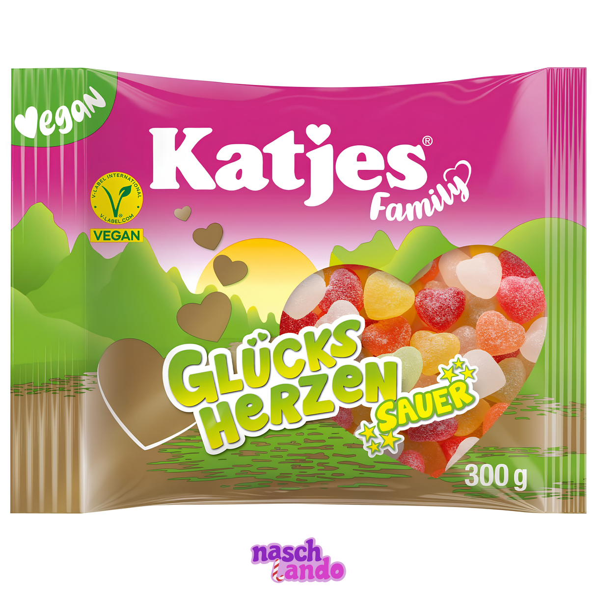 Katjes Family Glücksherzen sauer 300g
