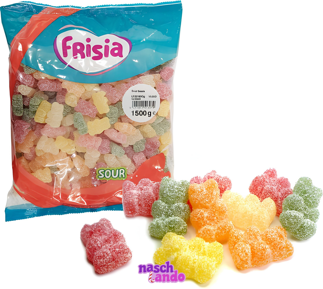 Frisia Sour Bears 1,5kg Fruchtgummi saure Bären Gummibonbons