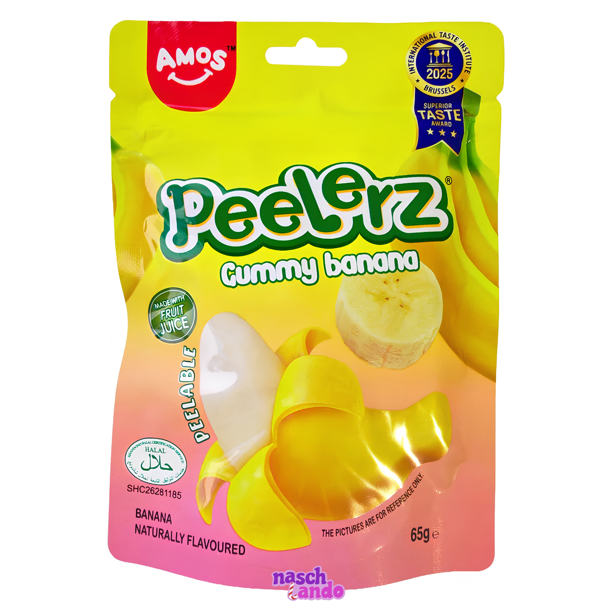 Amos Peelerz Gummy Banana HALAL 65g
