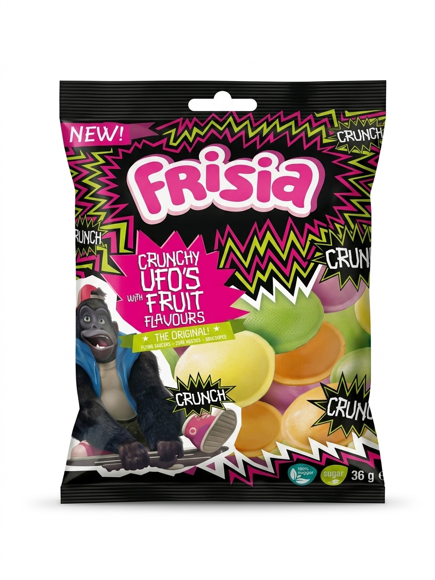 Frisia Crunchy Ufo's Fruit 36 g