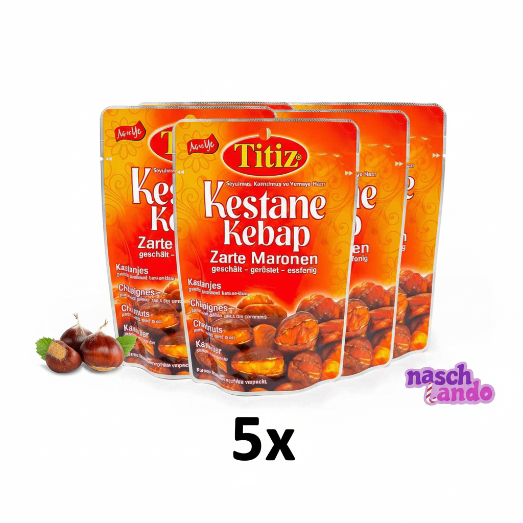 Titiz | Kestane Kebap – Zarte Maronen - geschält, geröstet & essfertig - 125 g