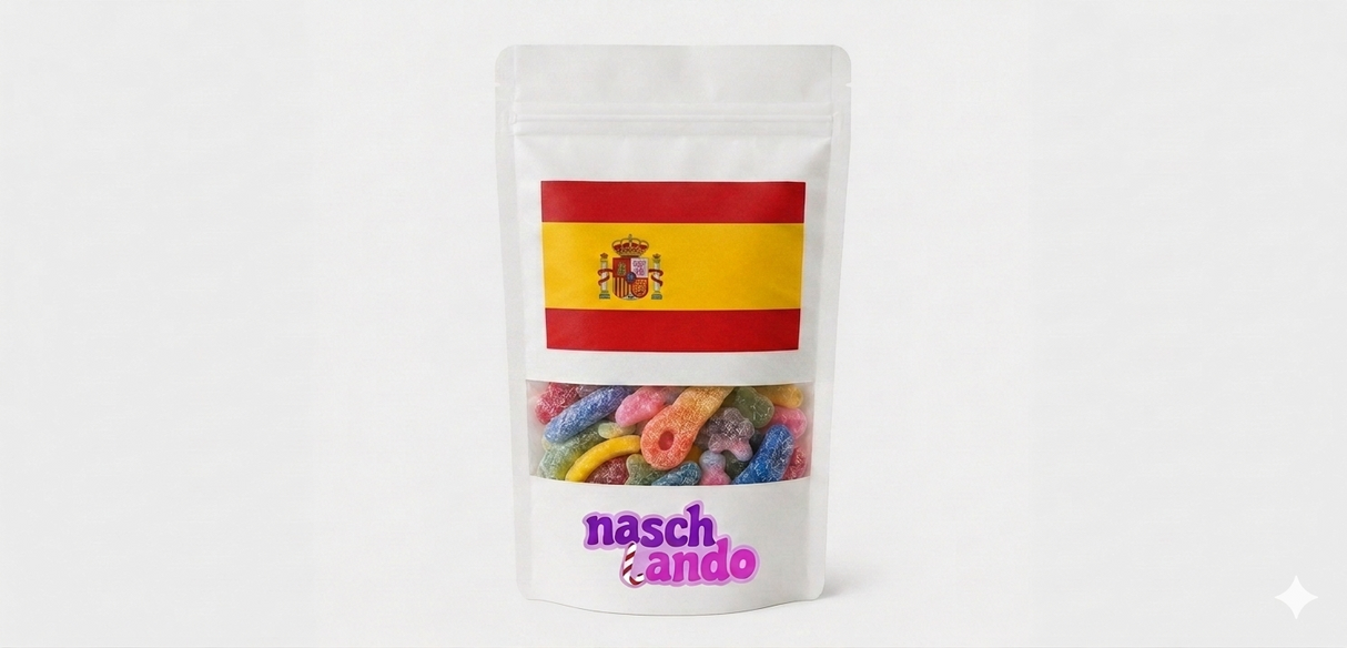 Naschlando Fruchtgummi WM Bag mit Flagge - 100g