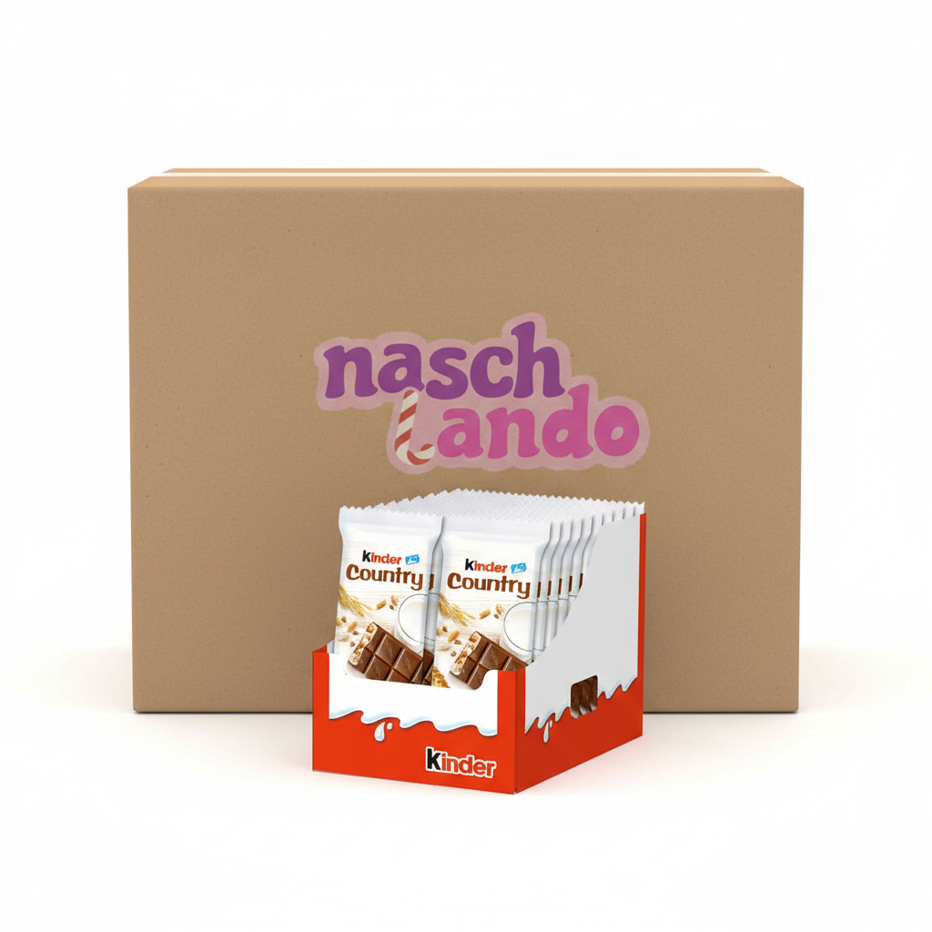 kinder Country 20x23,5g / Thekendisplay / 20 Riegeln Cerealien mit Milchcreme-Füllung und Überzug aus Vollmilch-Schokolade