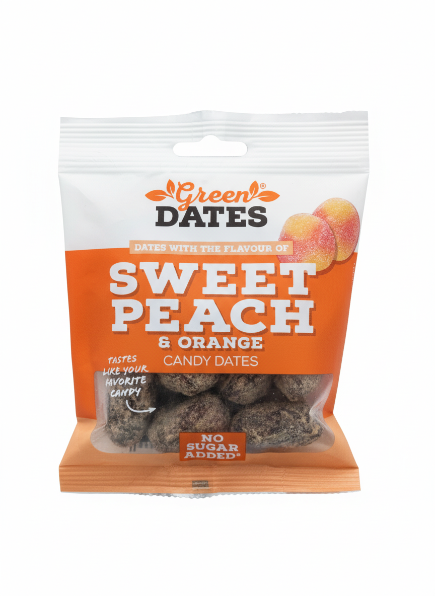 Green Dates Sweet Peach & Orange 90g