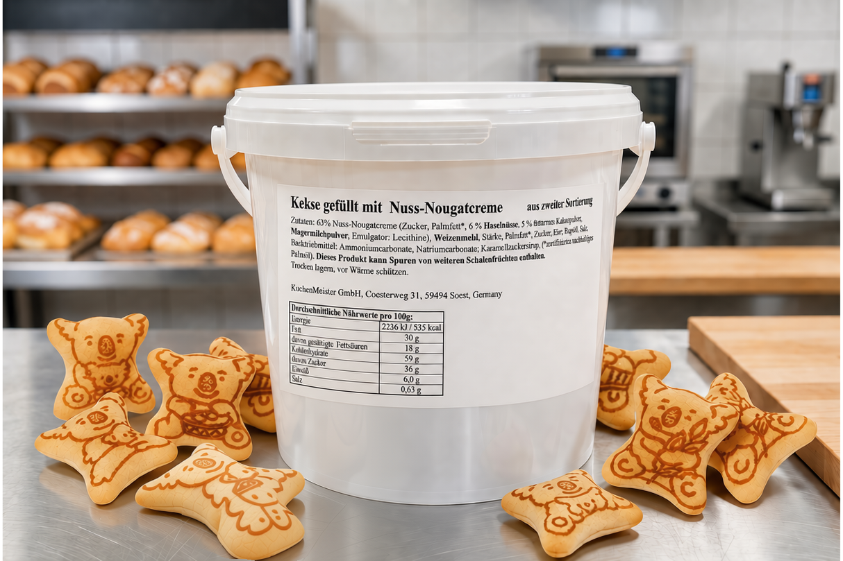 KuchenMeister Koala mit Nuss-Nougat 1,5kg-Eimer - 2. Wahl