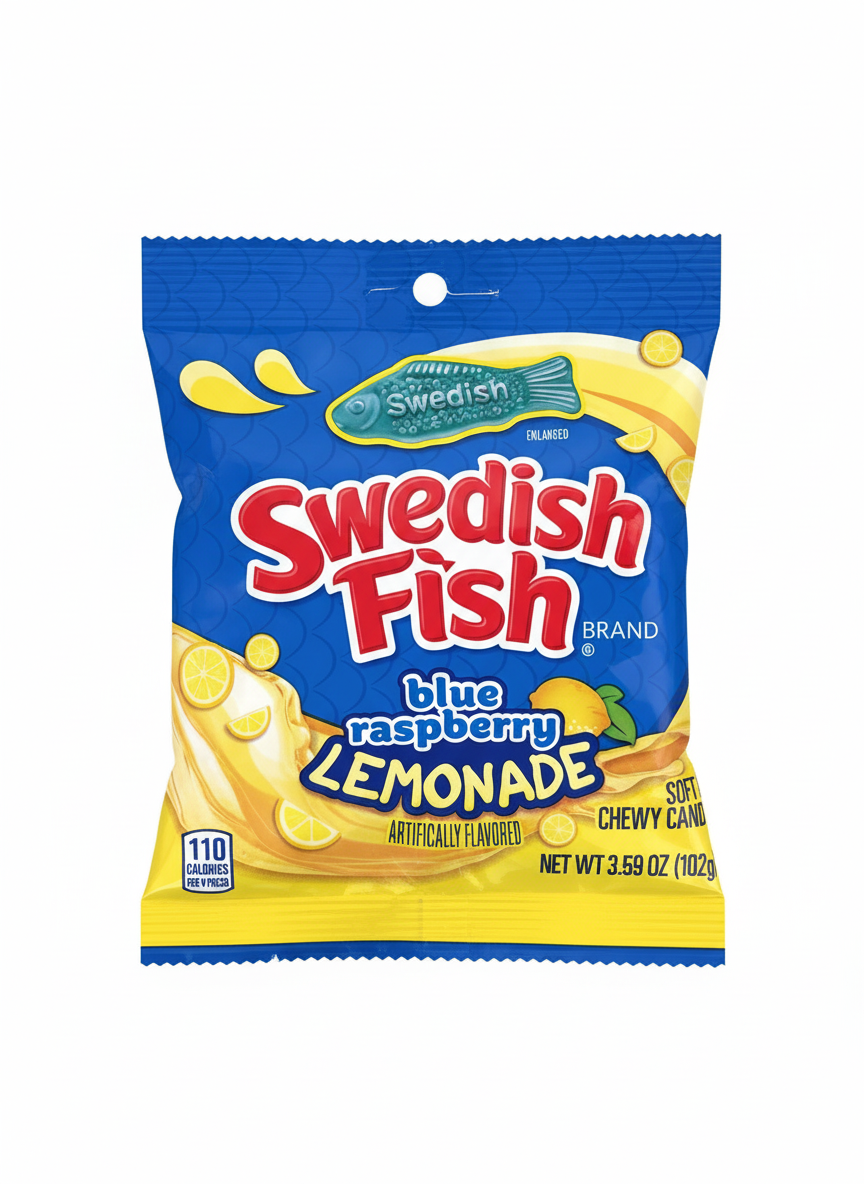 Swedish Fish blue raspberry Lemonade 102g – Naschlando