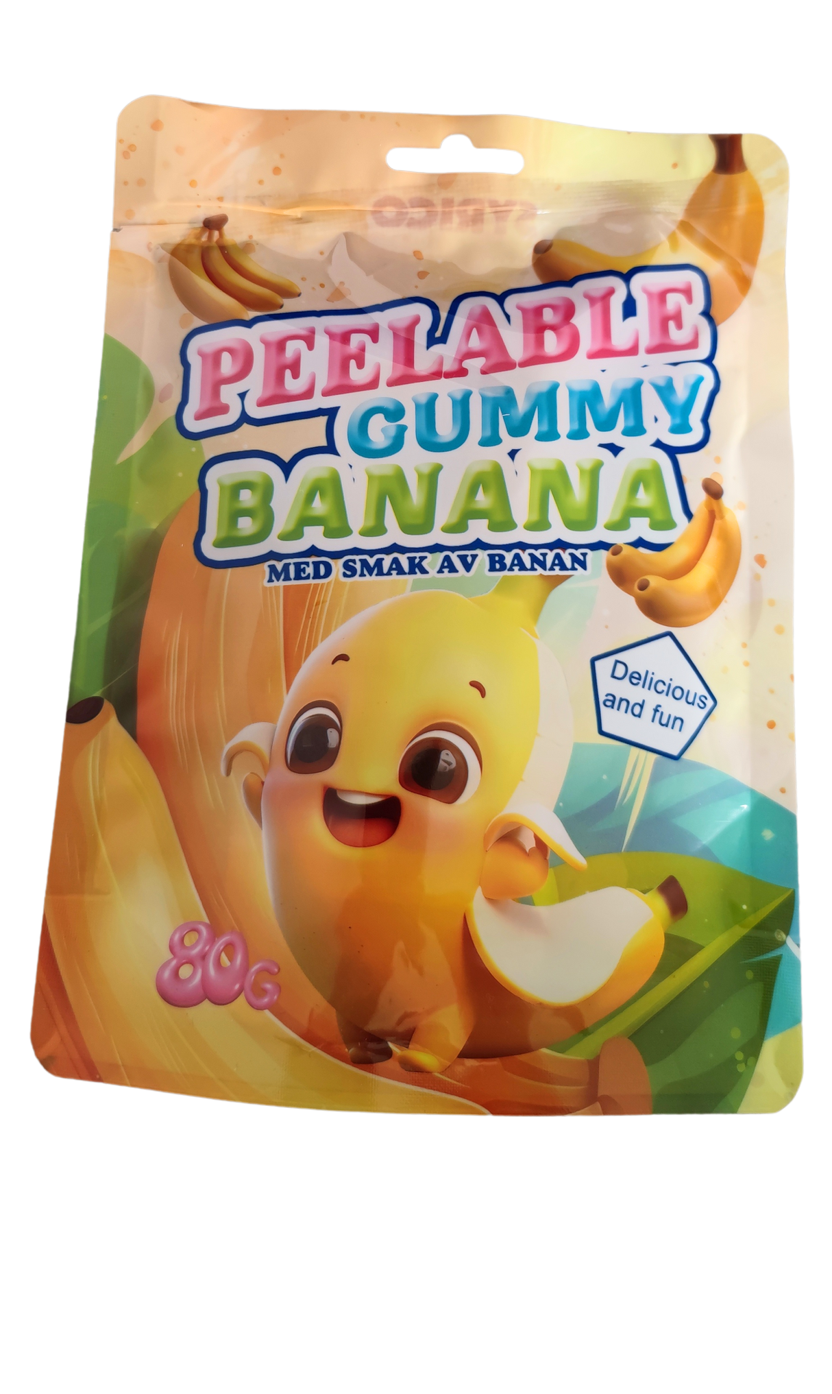 Peelable Gummy Banana Syrico 80g