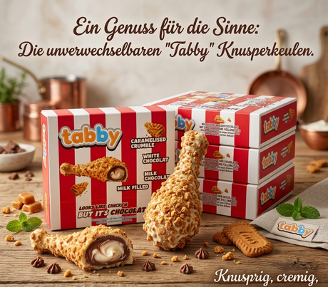 Tabby Chicken Chocolate Milk Filled 50g